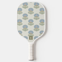 Tijdloos vintage blauw groen botanisch