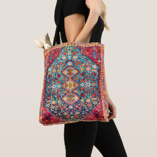 Tijdloos wandtapijt: kleurrijk Marokkaans erfgoed Tote Bag