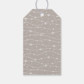 Tijdloos - Warmgrijs - Sneeuwvlok cadeau Labels Cadeaulabel (Achterkant)