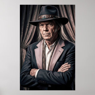 Tijdloos Westerlands Reverie Portret Poster