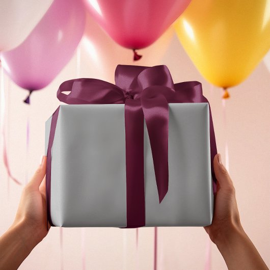 Tijdloos - zilvergrijs inpakpapier