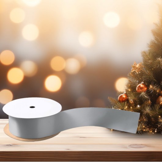 Tijdloos - zilvergrijs satijnen lint