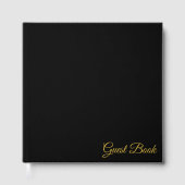 Tijdloos zwart gastenboek voor herinneringen en no (Voorkant)