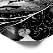 Tijdloos zwart-stropdas huwelijksfeest perfect poster (Hoek)