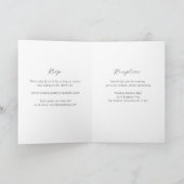 Tijdloos zwart-wit monogram Elegante bruiloft (Binnen)