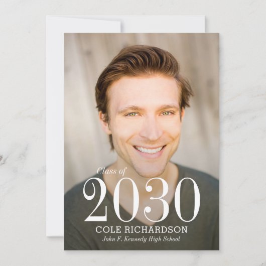 Tijdloze aankondiging van afstuderen (Voorkant)