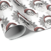 Tijdloze Afrikaans-Amerikaanse Kerstman Cadeaupapier (Rol Hoek)