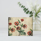 Tijdloze anemonen briefkaart (Staand voorkant)
