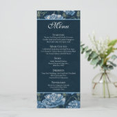 Tijdloze Anjer Esthetische Boho Bruiloft Menu (Staand voorkant)