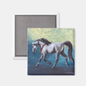 Tijdloze Arabische paardenmagneet Magneet (Voorkant / Achterkant)