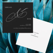 Tijdloze B/W Bruiloft Vierkant Save the Date