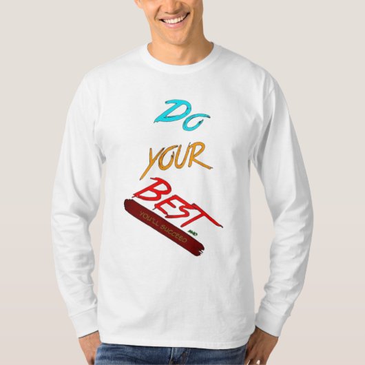 Tijdloze Basics: Vogue Voyage T-shirt met lange mo (Voorkant)