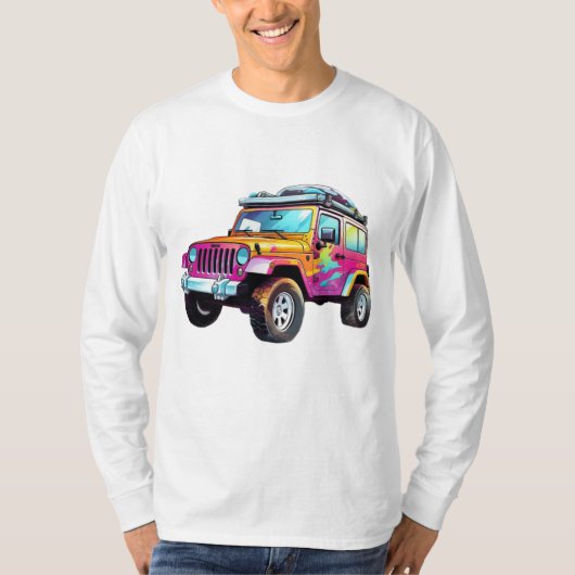 Tijdloze Basics: Vogue Voyage T-shirt met lange mo (Voorkant)