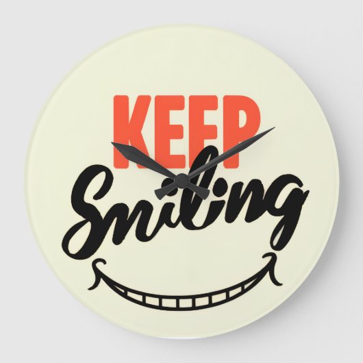 Tijdloze Beauty Wall Clock Grote Klok (Voorkant)