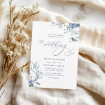 Tijdloze Blauwe Vintage Bloemen Huwelijk Kaart<br><div class="desc">Maak kennis met onze Timeless Blue Floral Wedding Invitations, ontworpen om elegantie en charme op te roepen voor uw speciale dag. Het prachtige blauw-witte kleurenpalet heeft delicate bloemmotieven die het klassieke ontwerp prachtig aanvullen, waardoor het een perfecte keuze is voor elk romantisch huwelijksthema. Elke uitnodiging is gemaakt met hoogwaardige materialen,...</div>