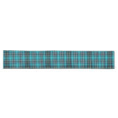 Tijdloze Blauwgroen Blue Plaid Table Runner Lange Tafelloper (Horizontaal)