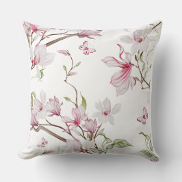 Tijdloze Bloeiende Roze Bloemen Mooie Ontwerp  Kussen