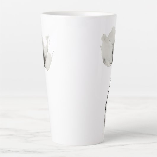 tijdloze bloem latte mok (Voorkant)