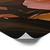 Tijdloze  Bloemen AI Kunst Schilderen Sophistic Poster (Hoek)