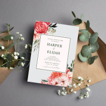 Tijdloze Bloemen Blush Red Greenery Wedding