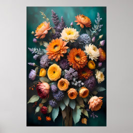 Tijdloze  bloemen, klassieke bloemen poster