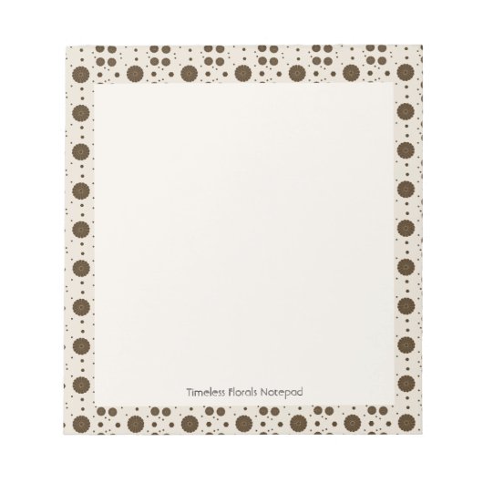Tijdloze Bloemen Notitieblok (Voorkant)