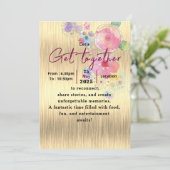 Tijdloze bloemenbijeenkomst kaart (Staand voorkant)