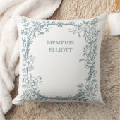  tijdloze bloemenblauwe Baby Kussen (Deken)