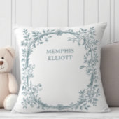  tijdloze bloemenblauwe Baby Kussen