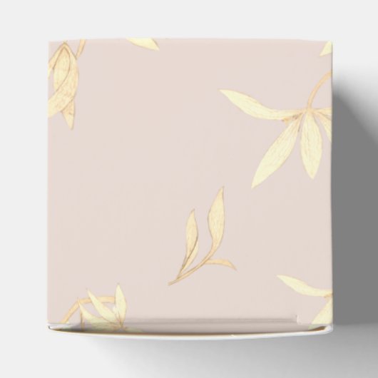 Tijdloze bloemenrustieke bruiloft bedankdoosjes (Bovenkant)