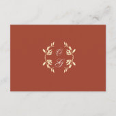 Tijdloze bloemenrustieke bruiloft informatiekaartje (Achterkant)