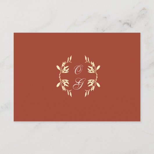 Tijdloze bloemenrustieke bruiloft informatiekaartje (Achterkant)