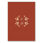 Tijdloze bloemenrustieke bruiloft kaart (Achterkant)