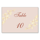 Tijdloze bloemenrustieke bruiloft kaart (Voorkant)