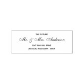 Tijdloze bloemenrustieke bruiloft rubberstempel (Afrduk)