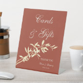 Tijdloze bloemenrustieke Kaarten & cadeaus bruilof Reclamebord Met Voetstuk (Insitu)