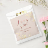 Tijdloze bloemenrustieke liefde is zoet bedankzakje (Gezegeld)