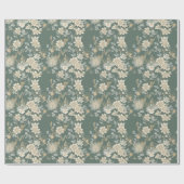 Tijdloze Bloemige Elegantie Cadeaupapier (Vlak)