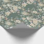 Tijdloze Bloemige Elegantie Cadeauverpakking Cadeaupapier (Hoek)