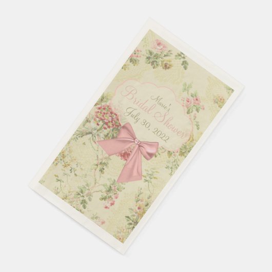 Tijdloze bloemige gastendoek voor bruidsdiner in p servet (Hoek)