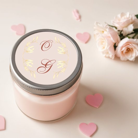 Tijdloze Bloemige Rustiek Ronde Sticker