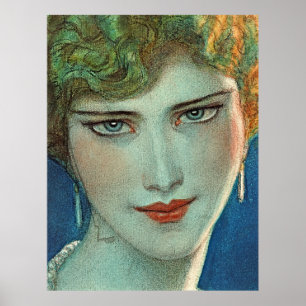 Tijdloze Blonde Beauty -  Art Poster