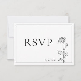 Tijdloze Bloom met songverzoek RSVP Kaartje