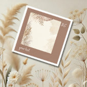 Tijdloze Boho Chic Neutral Wedding Servet