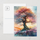 tijdloze boom briefkaart (Voorkant / Achterkant)