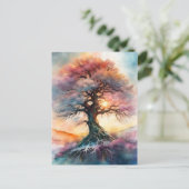 tijdloze boom briefkaart (Staand voorkant)