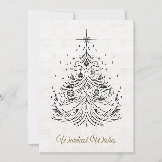 Tijdloze Boom Kerstkaart | TCK&Co. (Voorkant)