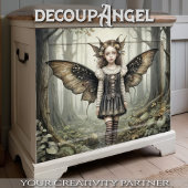Tijdloze bosfee - Decoupage - Tissuepapier