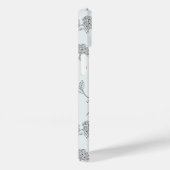 Tijdloze botanische bloei zachte grijs Case-Mate iPhone case (Achterkant / Rechts)