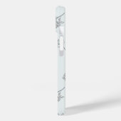 Tijdloze botanische bloei zachte grijs Case-Mate iPhone case (Achterkant / Links)